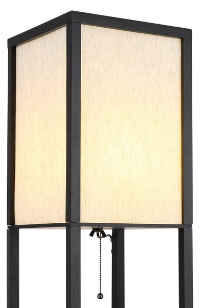 Globo 58611S stojací lampa TABITHA E27 | s vypínačem | černá