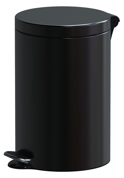 Alda Pedálový odpadkový koš Freedom Fresh 12 l, lakovaná ocel, černá