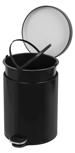 Alda Pedálový odpadkový koš Freedom Fresh 5 l, lakovaná ocel, černá
