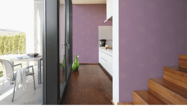 A.S. Création | Vliesová tapeta na zeď Trendwall 36784-2 | 0,53 x 10,05 m | fialová, zlatá