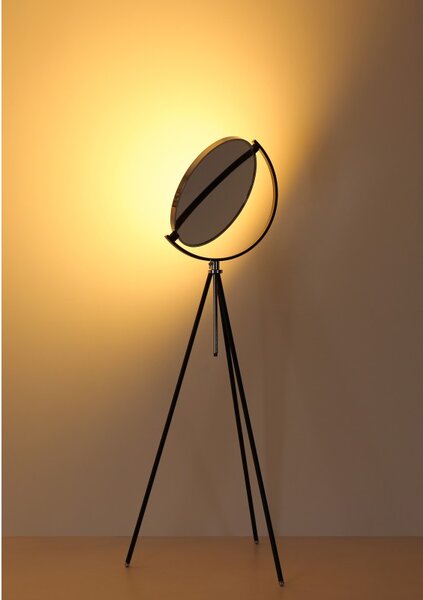 Globo 59095 LED stojací lampa MIRO | 24W integrovaný LED zdroj | 1560lm | 2700-6500K | s vypínačem | černá