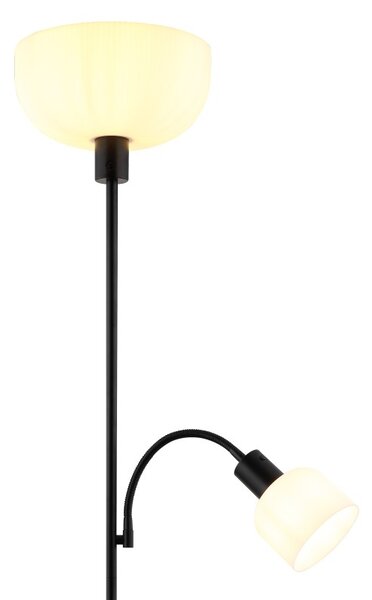 Globo 59947B stojací lampa HINTON E27 | s vypínačem | černá