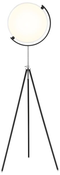 Globo 59095 LED stojací lampa MIRO | 24W integrovaný LED zdroj | 1560lm | 2700-6500K | s vypínačem | černá