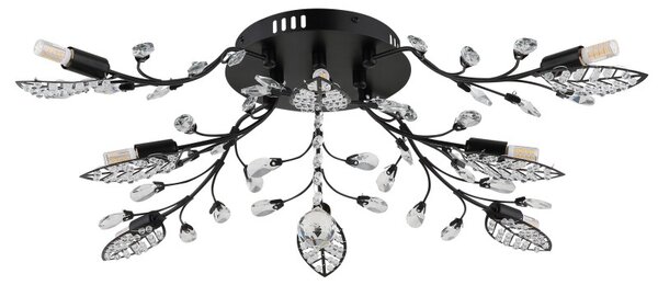 Globo 63007-8 LED přisazené stropní svítidlo JANIS integrovaný LED zdroj | černá