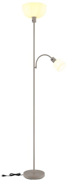 Globo 59947S stojací lampa HINTON E27 | s vypínačem | béžová