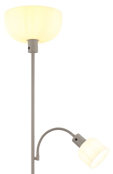 Globo 59947S stojací lampa HINTON E27 | s vypínačem | béžová