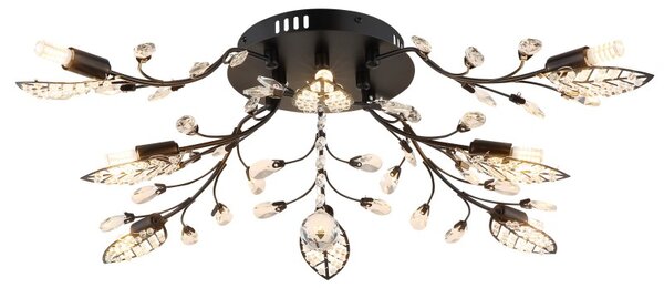 Globo 63007-8 LED přisazené stropní svítidlo JANIS integrovaný LED zdroj | černá