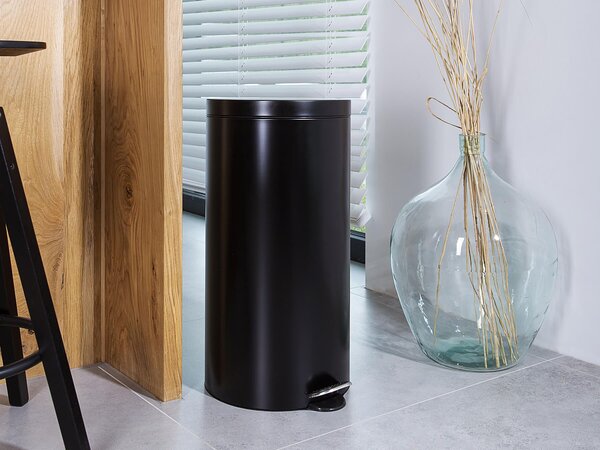 Alda Pedálový odpadkový koš Soft - Close Freedom Fresh 30 l, lakovaná ocel, černá