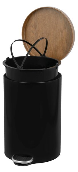 Alda Pedálový odpadkový koš Sherwood Freedom Fresh 20 l, lakovaná ocel, černá