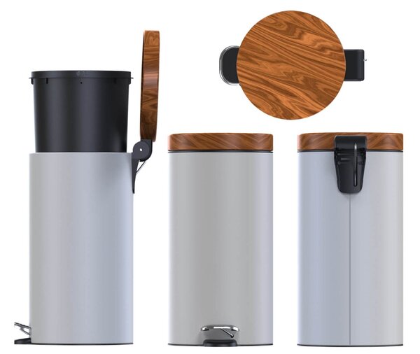 Alda Pedálový odpadkový koš Sherwood Freedom Fresh 30 l, lakovaná ocel, bílá