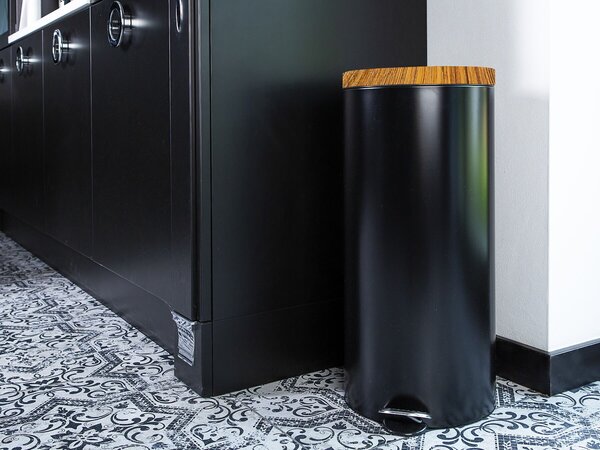 Alda Pedálový odpadkový koš Sherwood Freedom Fresh 30 l, lakovaná ocel, černá