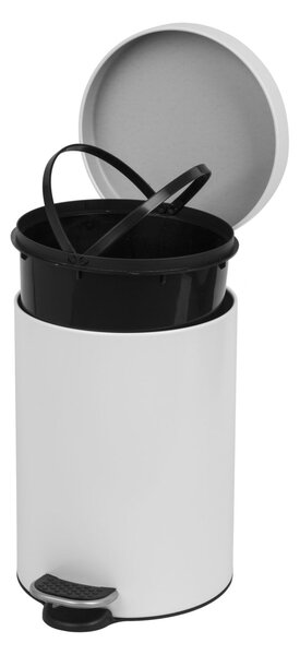 Alda Pedálový odpadkový koš Freedom Fresh 3 l, lakovaná ocel, bílá