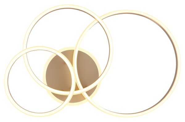 Globo 67260-72SA LED přisazené stropní svítidlo RUBIO | 72W integrovaný LED zdroj | 3720lm | 3000K | béžová