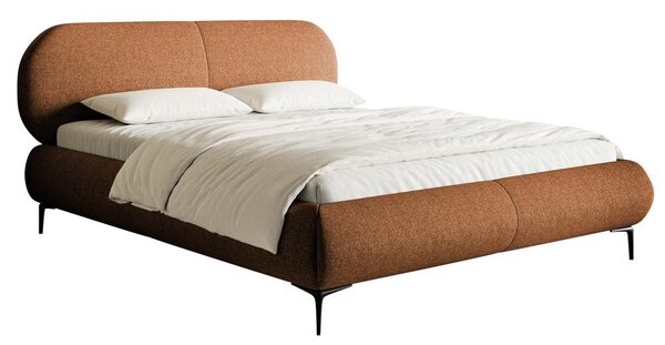 Manželská postel 140 cm Octave 140B (s roštem) (měděná + černá)