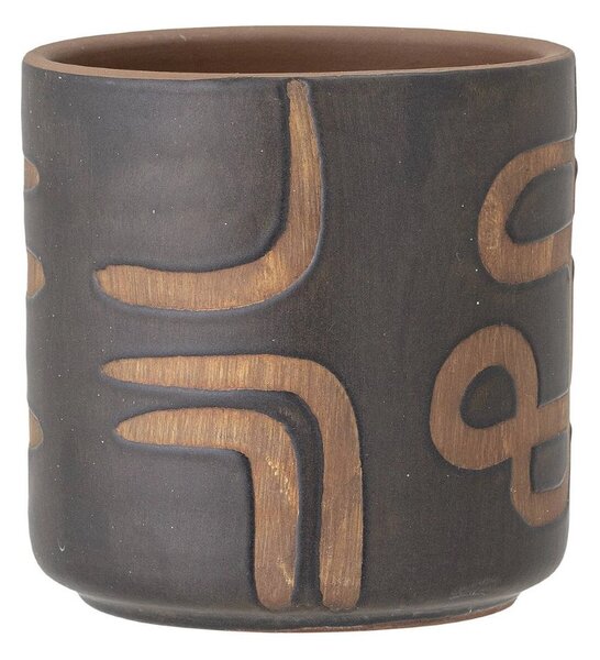 Terakotový květináč Abas Brown 12 cm Bloomingville