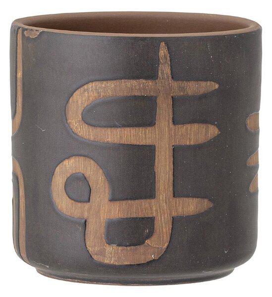 Terakotový květináč Abas Brown 12 cm Bloomingville