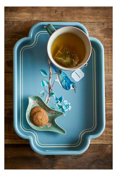 Servírovací podnos Meggie Bird Blue Bloomingville