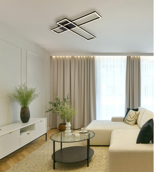 Globo 67363-30 LED přisazené stropní svítidlo TATJANA | 30W integrovaný LED zdroj | 1700lm | 3000K | černá