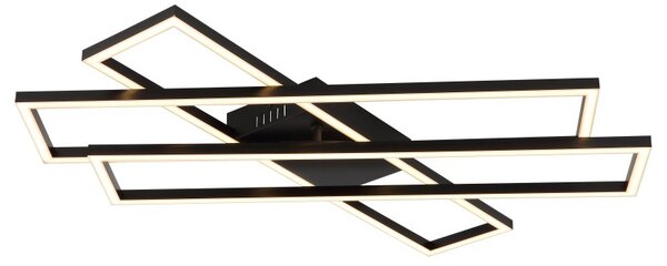 Globo 67363-55 LED přisazené stropní svítidlo TATJANA | 55W integrovaný LED zdroj | 2950lm | 3000K | černá
