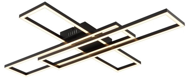 Globo 67363-55 LED přisazené stropní svítidlo TATJANA | 55W integrovaný LED zdroj | 2950lm | 3000K | černá