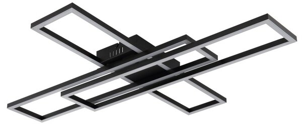 Globo 67363-55 LED přisazené stropní svítidlo TATJANA | 55W integrovaný LED zdroj | 2950lm | 3000K | černá