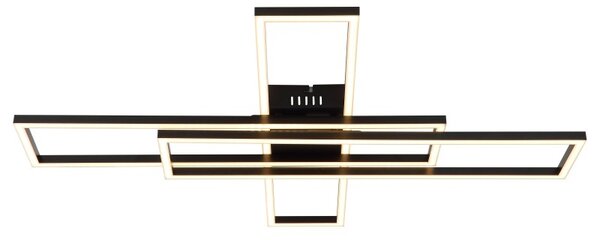 Globo 67363-55 LED přisazené stropní svítidlo TATJANA | 55W integrovaný LED zdroj | 2950lm | 3000K | černá