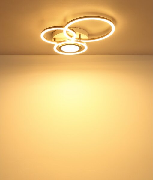 Globo 67370-40 LED přisazené stropní svítidlo RANDELL | 40W integrovaný LED zdroj | 1890lm | 3000K | bílá