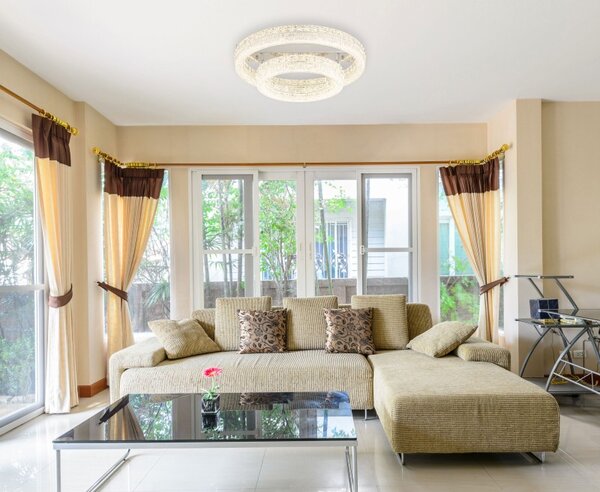 Globo 67387-60D LED přisazené stropní svítidlo LAUREL | 60W integrovaný LED zdroj | 4900lm | 2700-6000K | dálkové ovládání | stmívač | chrom