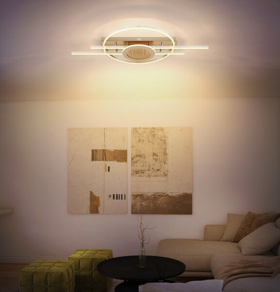 Globo 68267-40 LED přisazené stropní svítidlo DONTE | 40W integrovaný LED zdroj | 3033lm | 3000K | béžová