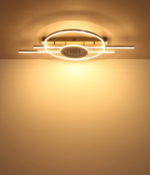 Globo 68267-40 LED přisazené stropní svítidlo DONTE | 40W integrovaný LED zdroj | 3033lm | 3000K | béžová