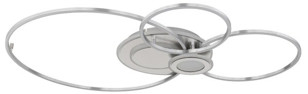 Globo 68278-36 LED přisazené stropní svítidlo BELTRAN | 36W integrovaný LED zdroj | 1990lm | 2700-6000K | dálkové ovládání | stmívač | stříbrná