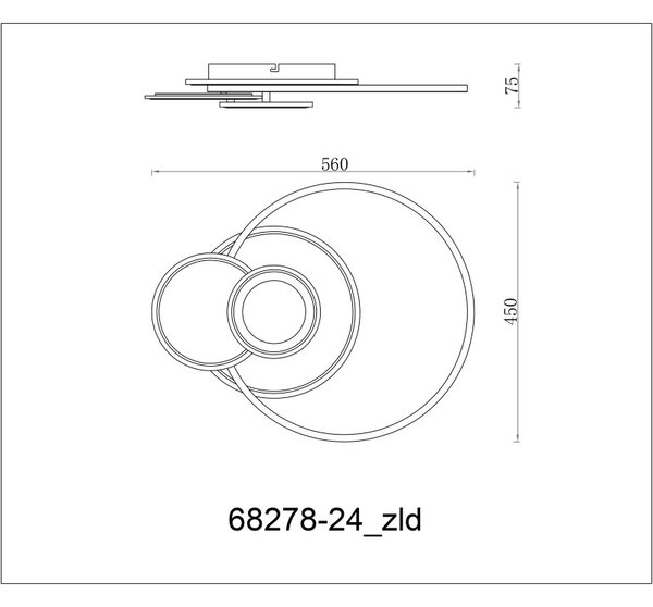 Globo 68278-24 LED přisazené stropní svítidlo BELTRAN | 24W integrovaný LED zdroj | 1200lm | 2700-6000K | dálkové ovládání | stmívač | stříbrná