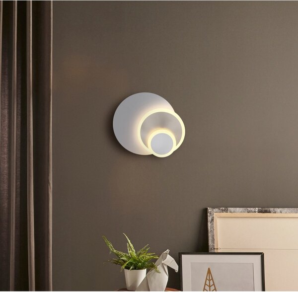 Globo 78414W LED nástěnné svítidlo ODONELL | 20W integrovaný LED zdroj | 1490lm | 3000K | bílá