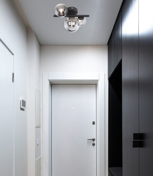 Globo 56133-3W LED přisazené stropní svítidlo Riha 9x3W | 720lm | G9 | 3000K - černá, kouřová