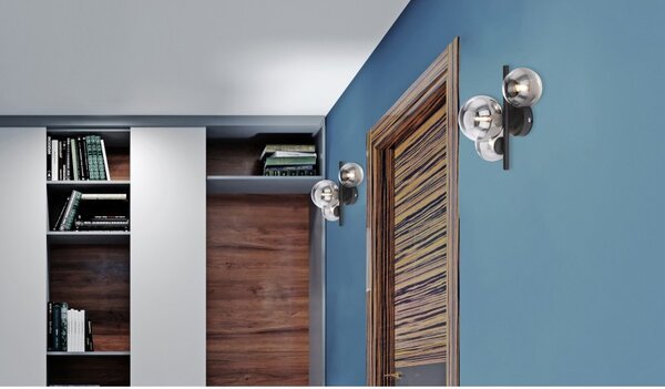 Globo 56133-3W LED přisazené stropní svítidlo Riha 9x3W | 720lm | G9 | 3000K - černá, kouřová