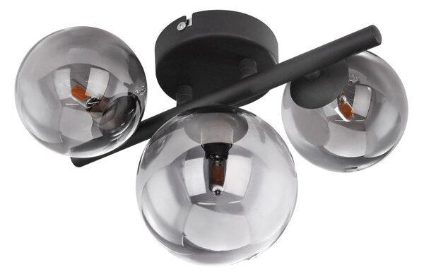 Globo 56133-3W LED přisazené stropní svítidlo Riha 9x3W | 720lm | G9 | 3000K - černá, kouřová