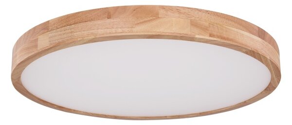 Globo 41745-48 LED stropní svítidlo Rainer 1x48W | 3100lm | 3000-6000K - paměťová funkce, noční režim, stmívatelné, dálkové ovládání, imitace dřeva, bílá