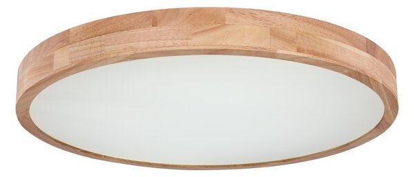 Globo 41745-48 LED stropní svítidlo Rainer 1x48W | 3100lm | 3000-6000K - paměťová funkce, noční režim, stmívatelné, dálkové ovládání, imitace dřeva, bílá