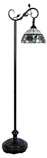 Stojací lampa Tiffany Rosalin - 40*27*152 cm / E27/60w - Clayre & Eef