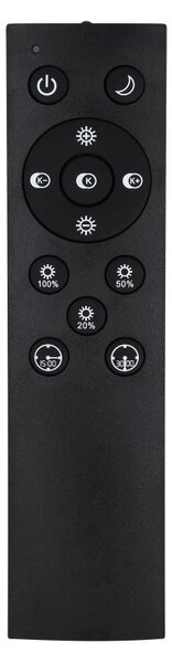 Globo 67247-58 LED přisazené stropní svítidlo Tiny1x58W | 4300lm | 2700-6000K- dálkové ovládání, stmívatelné, paměťová funkce, noční režim, černá, opál