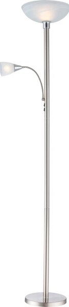 Globo 58931LED LED stojací svítidlo Blade 1x8W | 700lm | 3000K - nikl, bílá
