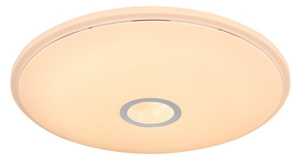 Globo 41386-30RGBSH LED stropní svítidlo Connor 1x30W | 2400lm | 3000-6000K | RGB - smart light, dálkové ovládání, stmívatelné, noční režim, paměťová funkce, časoač, třpytivý efekt, bílá