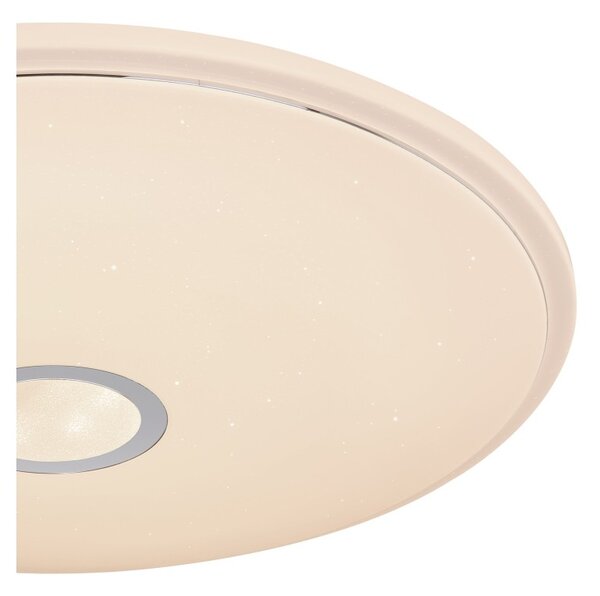 Globo 41386-30RGBSH LED stropní svítidlo Connor 1x30W | 2400lm | 3000-6000K | RGB - smart light, dálkové ovládání, stmívatelné, noční režim, paměťová funkce, časoač, třpytivý efekt, bílá