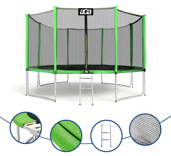 Aga SPORT PRO 366 cm Light Green + ochranná síť + žebřík