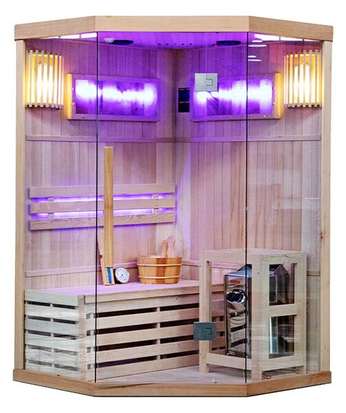 BPS-koupelny Finská sauna Relax HYD-3939 120x120, 1-2 osoby