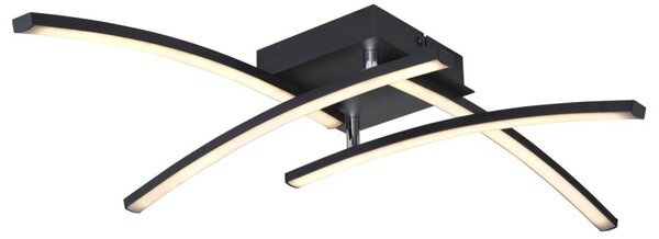 Globo 67129-24 LED koupelnové přisazené stropní svítidlo Tansy I 1x24W | 1850lm | 3000-4000-6000K | IP44 - krokové stmívání, černá