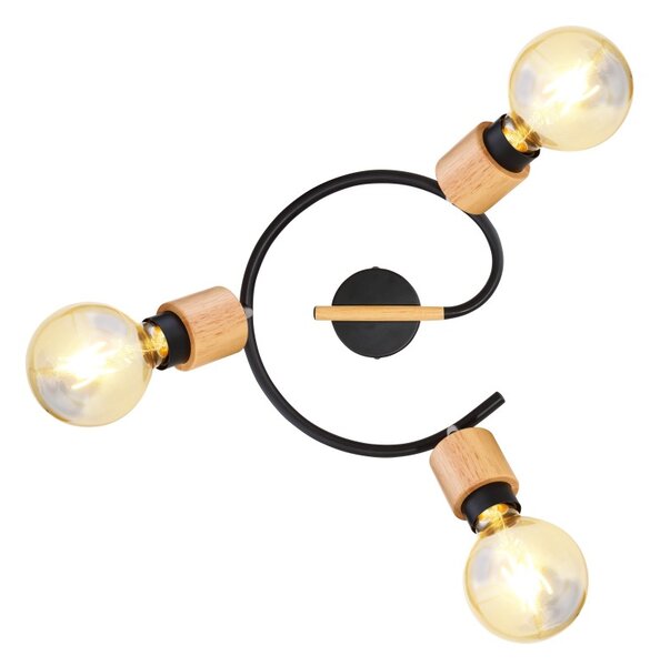 Globo 54031-3 přisazené stropní svítidlo Jorna 3x40W | E27 - hnědá, černá