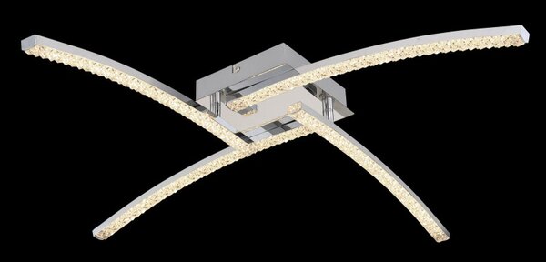 Globo 67169-24IP LED koupelnové přisazené stropní svítidlo Jules 1x24W | 1500lm | 3000-4000-6000K | IP44 - krokové stmívání, chrom