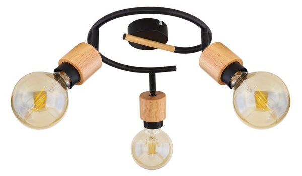 Globo 54031-3 přisazené stropní svítidlo Jorna 3x40W | E27 - hnědá, černá