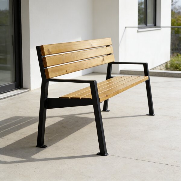 Zahradní lavice Joy antik černá RAL 9005